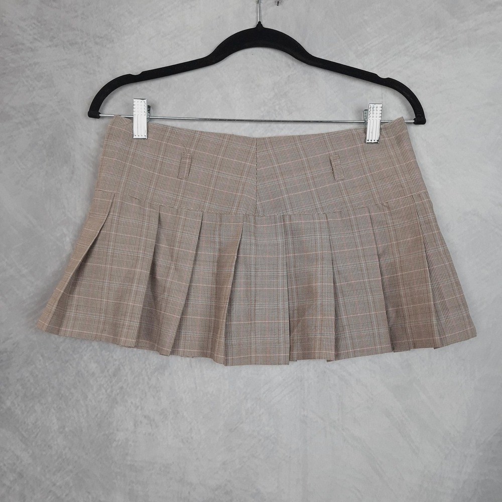 Wet Seal Y2K Skirt Juniors XS Plaid Pleated Micro Mini Preppy Mall Schoolgirl